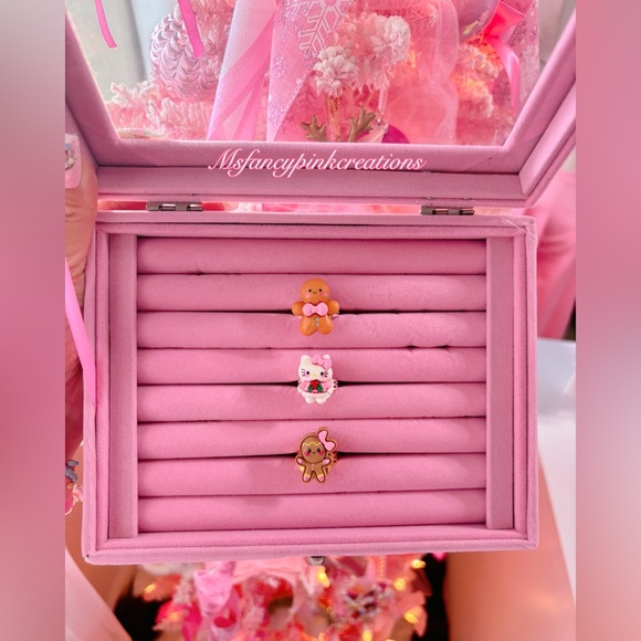 Gold Plated Handmade Christmas Rings - Picture 1 of 4